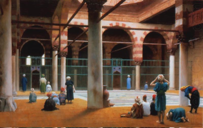 Interior of a Mosque  7, Jean Leon Gerome